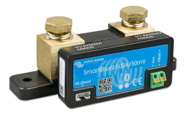 Victron Energy SMARTShunt 500A/50mV, sledovač stavu baterie s Bluetooth