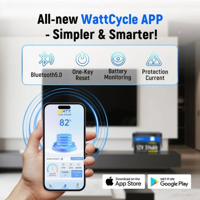 WattCycle LiFePO4 12,8V 314Ah Bluetooth Mini, s vyhříváním