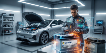 Kontrola stavu autobaterie nebo motobaterie