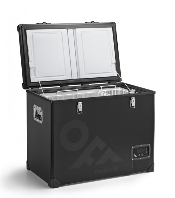 TB100 STEEL BLACK OFF Indel B kompresorová autochladnička, 97L, 12/24V