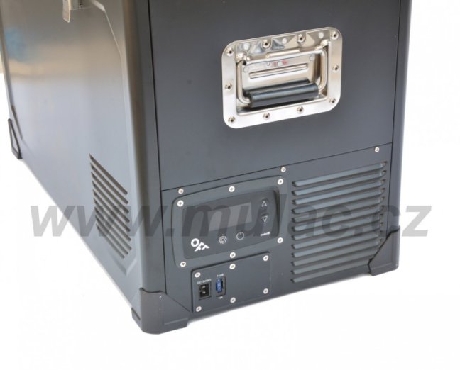 TB46 STEEL BLACK OFF autochladnička 12/24V 45 litrů Indel B