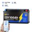 WattCycle LiFePO4 12,8V 100Ah Bluetooth s vyhříváním, pod sedadlo