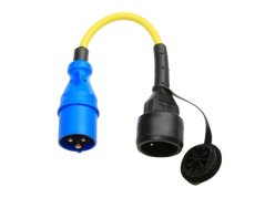 Kabelový adaptér 16A/250V CEE zástrčka / Schuko zásuvka