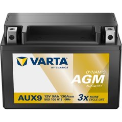 509106 VARTA AUX AGM AUX9 12V 9Ah 130A
