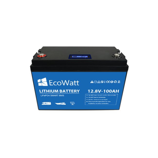 EcoWatt LiFePO4 BMS 12,8V/100Ah 1280Wh ECO-12-100