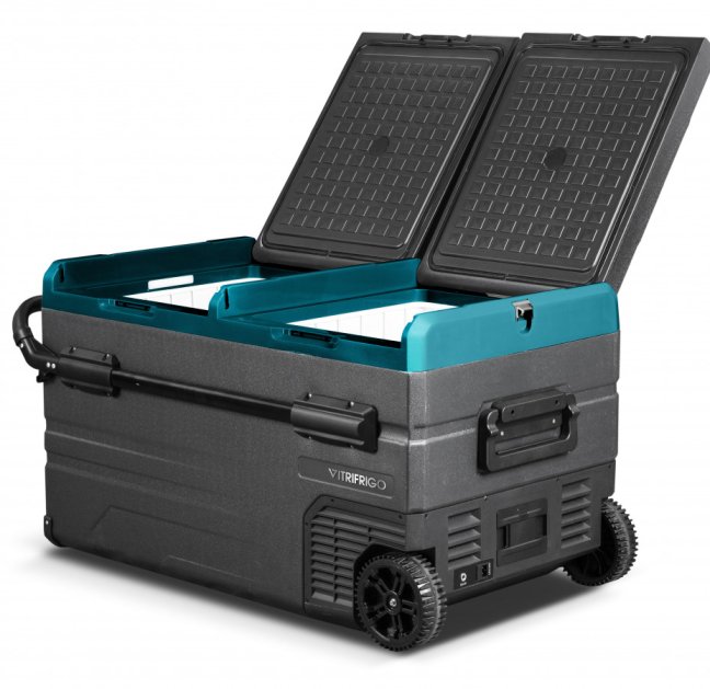 VITRIFRIGO VFD95 12/24V + 230V, 88 L,  dva chlazené prostory