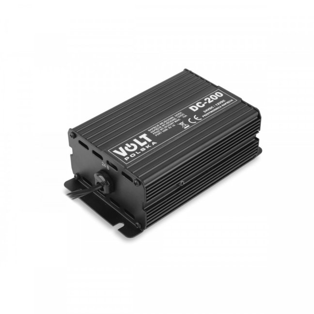 Volt Polska měnič 24V na 12V, 15A s USB konektorem (DC-200 24/12)