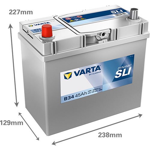 545158 VARTA DYNAMIC SLI B34 12V 45Ah 330A