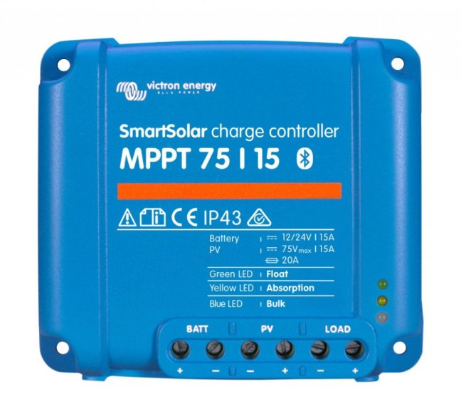 Obrázek: SMART Solar MPPT 75/15, solární regulátor 12/24V 15A 75V s Bluetooth