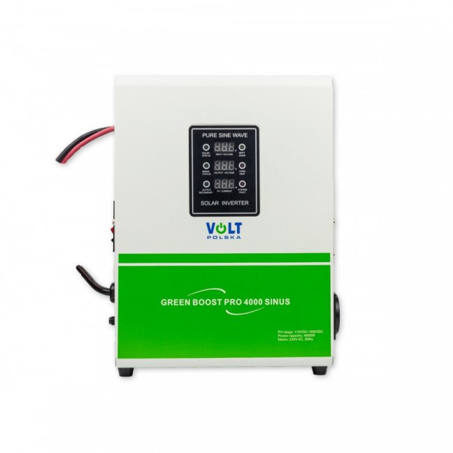 GREEN BOOST PRO 4000 sinus bypass (MPPT 110-500VDC), solární regulátor pro přímý ohřev vody