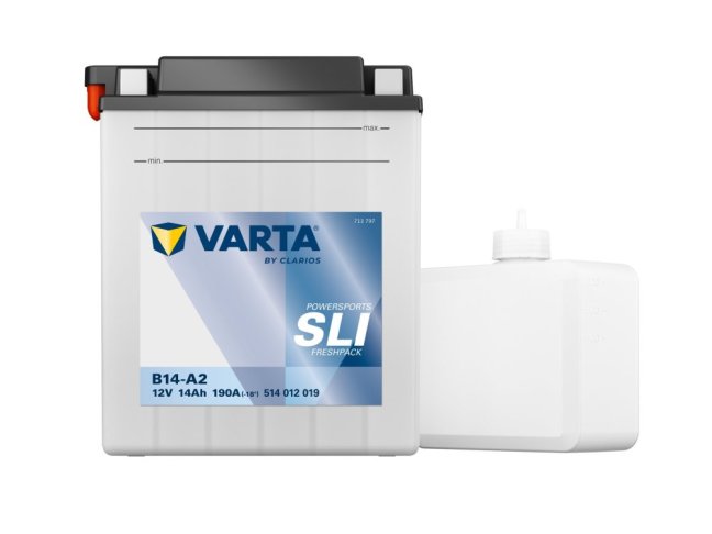 Motobaterie B14-A2 VARTA 514012019 SLI  12V 14Ah 190A