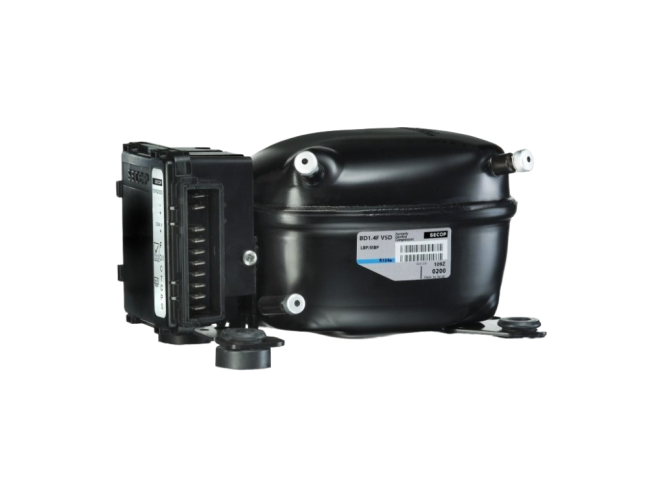 Kompresor SECOP BD1.4F pro autochladničky Indel B - bez napájecí elektroniky