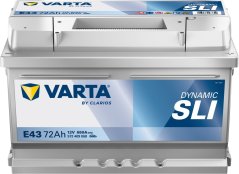 572409 VARTA DYNAMIC SLI E43 12V 72Ah 680A