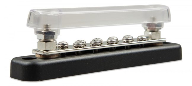 Busbar 150A 2P s 10 šrouby + kryt, Victron Energy