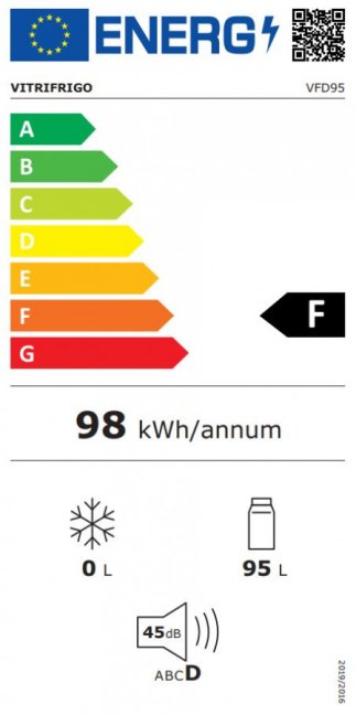 VITRIFRIGO VFD95 12/24V + 230V, 88 L,  dva chlazené prostory
