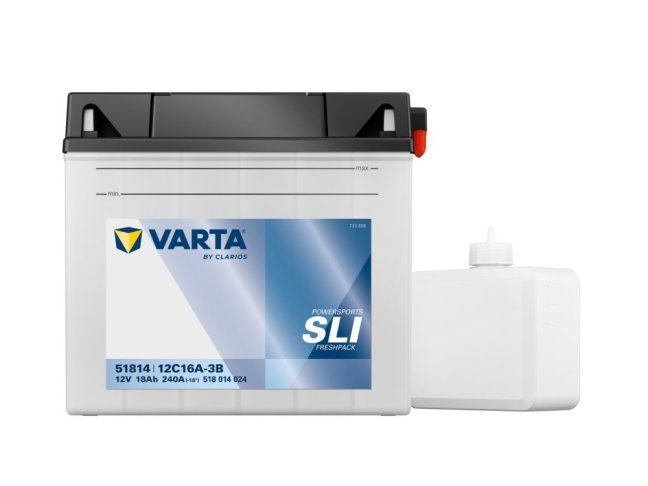 Motobaterie 51814  VARTA 518014024 SLI  12V 18Ah 240A