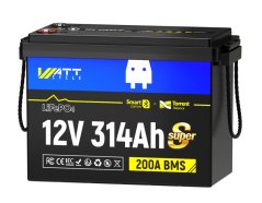 WattCycle LiFePO4 12,8V 314Ah Bluetooth Mini, aktivní balancer