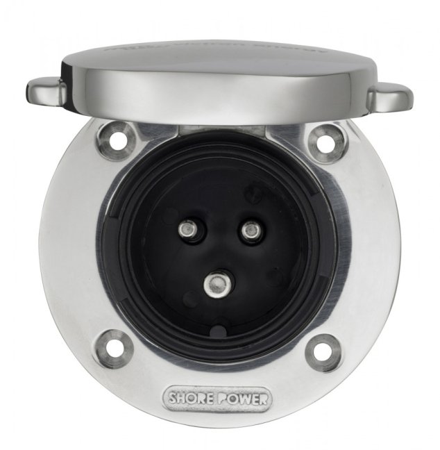 Nerezová zásuvka 32A s krytem, Victron Energy