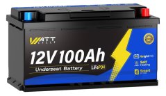WattCycle LiFePO4 12,8V 100Ah Bluetooth s vyhříváním, pod sedadlo