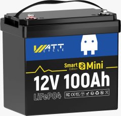 WattCycle LiFePO4 12,8V 100Ah Bluetooth Mini