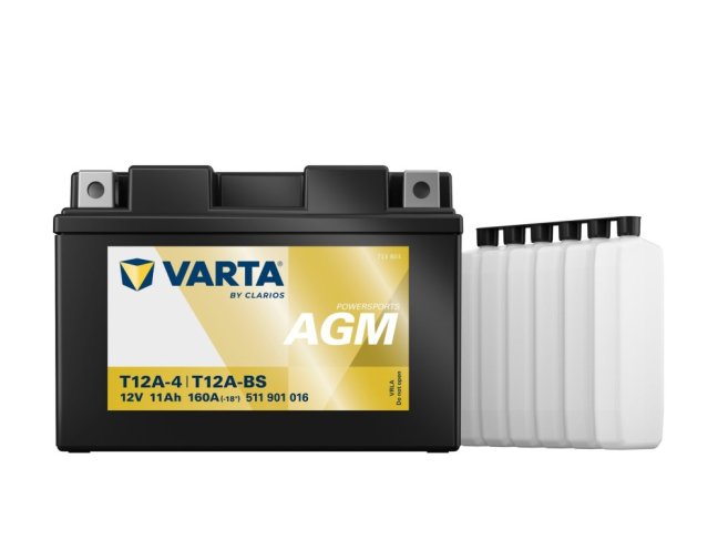 Motobaterie T12A-4  VARTA 511901016 AGM 12V 11Ah 160A