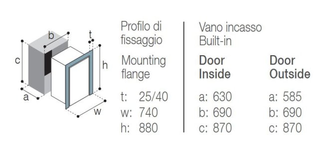 Vitrifrigo DW210 RFX (104L lednice /78L lednice), 12/24V