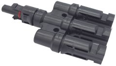 MC4 trojitý splitter, pár (samec + samice)