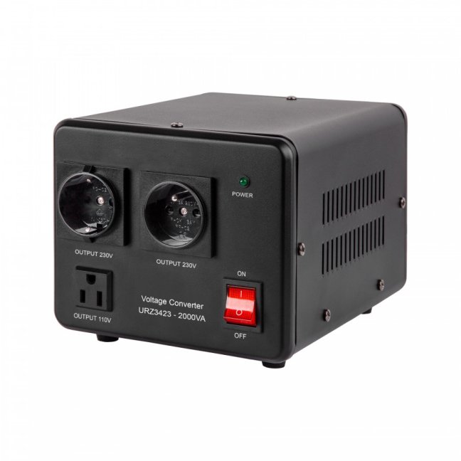 KEMOT URZ3423 měnič 230V 110V 1600W/2000VA