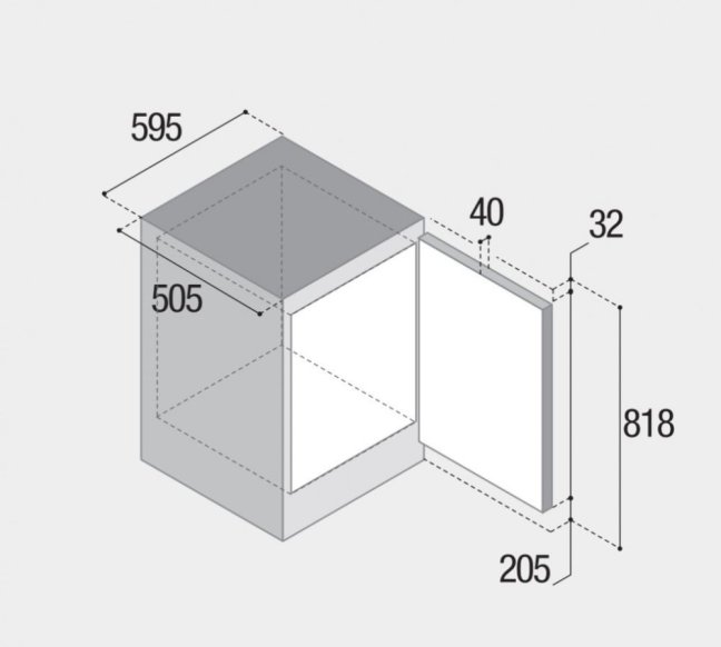 C150MP VITRIFRIGO vestavná kompresorová autochladnička 12/24V, 125 litrů