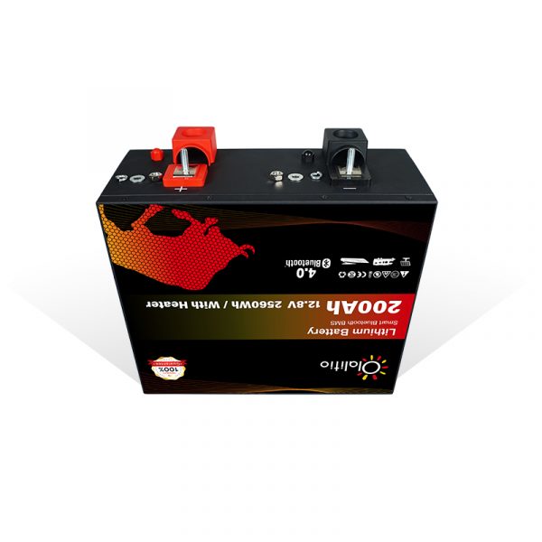 OLALITIO OLA-12-200-MH s vyhříváním 12,8V 200Ah SMART BMS