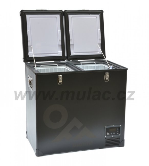 TB118 DD STEEL BLACK OFF kompresorová autochladnička Indel B, 107L, 12/24V