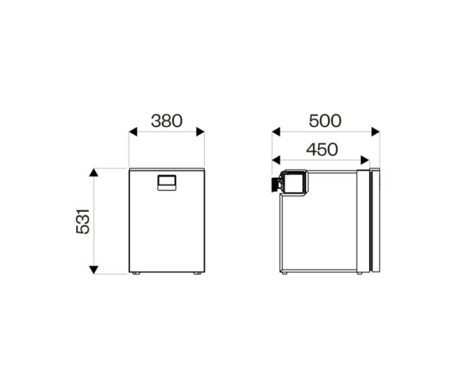 Indel B Drawer DR49 výsuvná chladnička