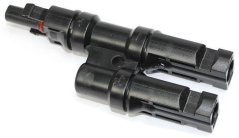 MC4 dvojitý splitter, pár (samec+samice)