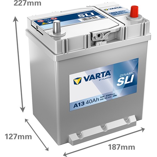 540125 VARTA DYNAMIC SLI A13 12V 40Ah 330A