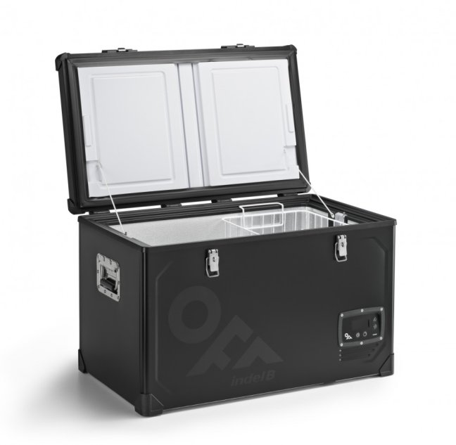 TB74 STEEL BLACK OFF kompresorová autochladnička, 71L, 12/24V