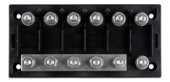 Držák 6x MEGA pojistky s krytem + busbar 250A 70V