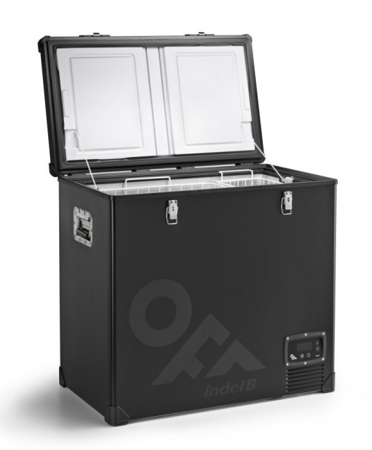 TB130 STEEL BLACK OFF kompresorová autochladnička, 124 litrů, 12/24V