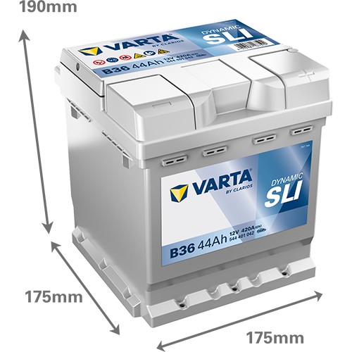 544401 VARTA DYNAMIC SLI B36 12V 44Ah 420A