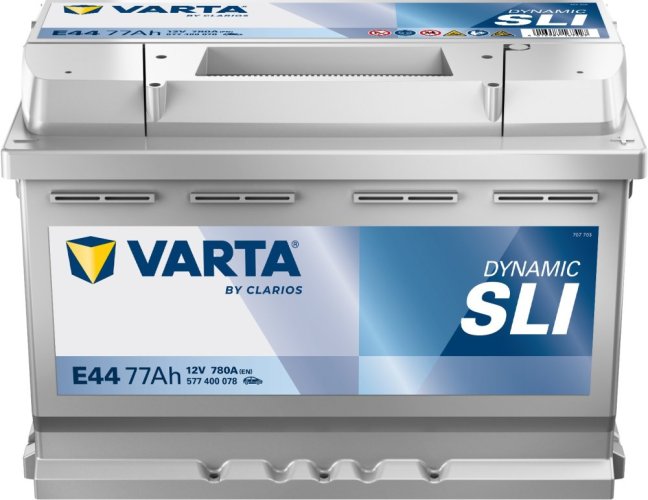 577400 VARTA DYNAMIC SLI E44 12V 77Ah 780A