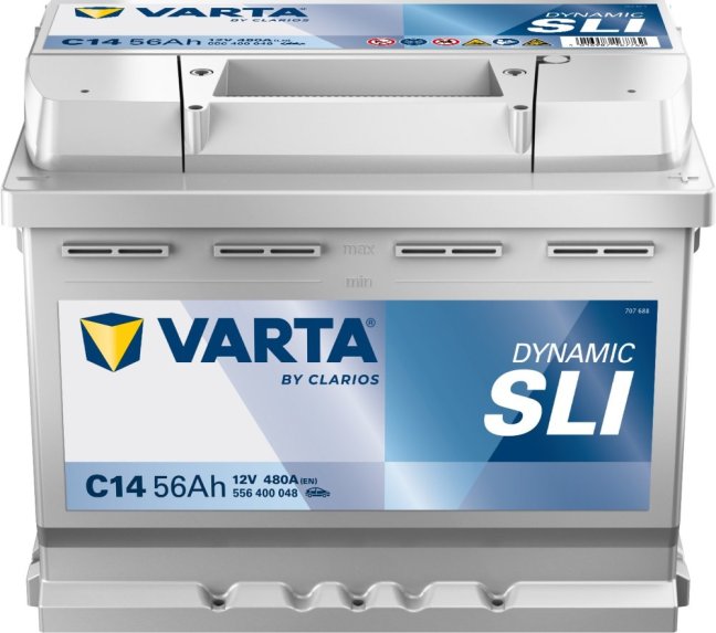 556400 VARTA DYNAMIC SLI C14 12V 56Ah 480A