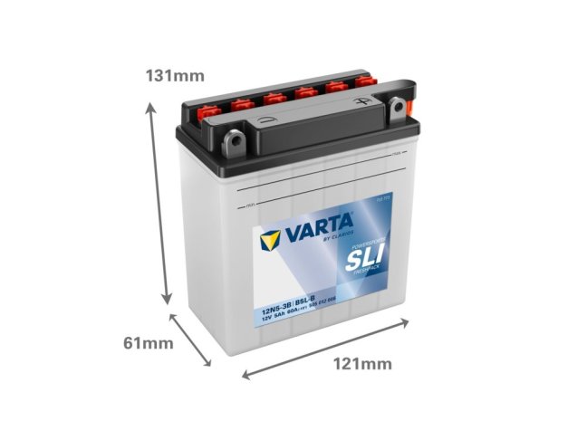 Motobaterie 12N5-3B VARTA 505012006 SLI  12V 5Ah 60A