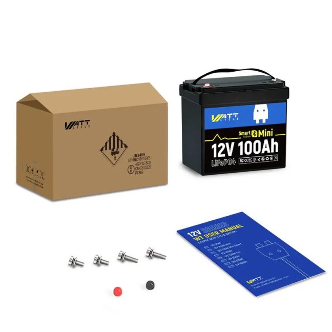 WattCycle LiFePO4 12,8V 100Ah Bluetooth Mini