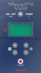 SW190 samolepka displeje klimatizace Indel B Sleeping Well OBLO
