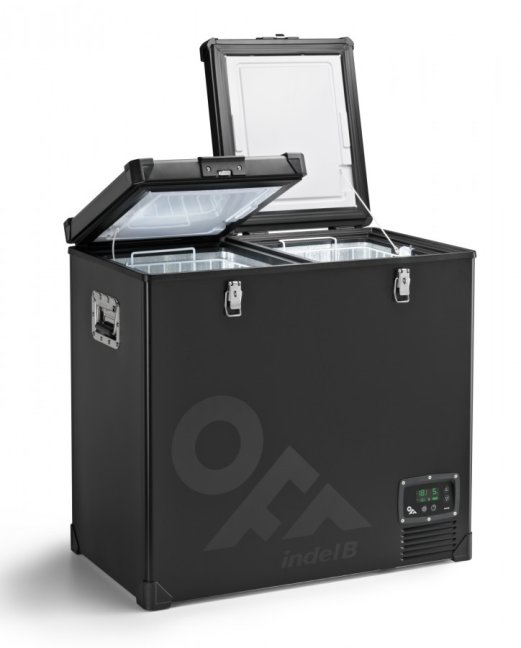 TB118 DD STEEL BLACK OFF kompresorová autochladnička Indel B, 107L, 12/24V