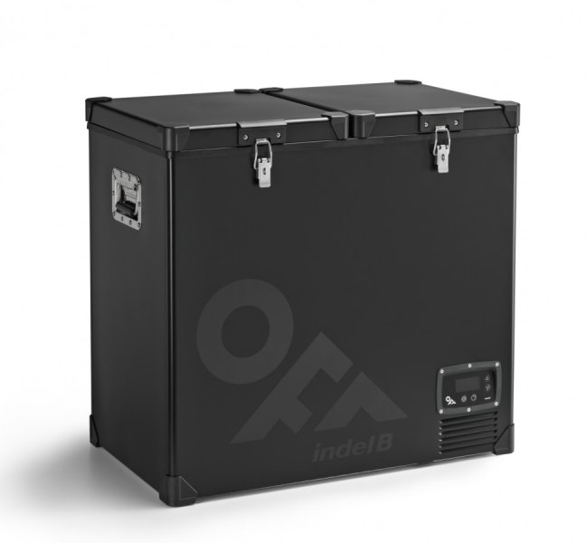 TB118 DD STEEL BLACK OFF kompresorová autochladnička Indel B, 107L, 12/24V