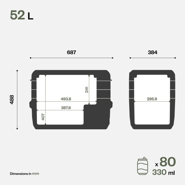ITB52 Indel B kompresorová autochladnička