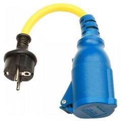 Kabelový adaptér 16A/250V ze zástrčky Schuko do zásuvky CEE