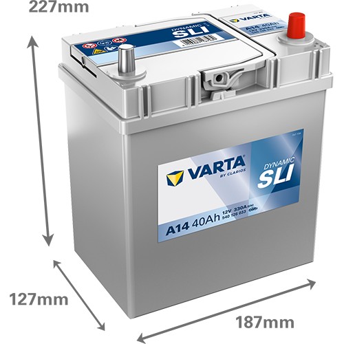 540126 VARTA DYNAMIC SLI A14 12V 40Ah 330A