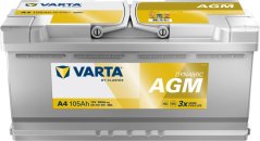 605901 VARTA DYNAMIC AGM A4 12V 105Ah 950A