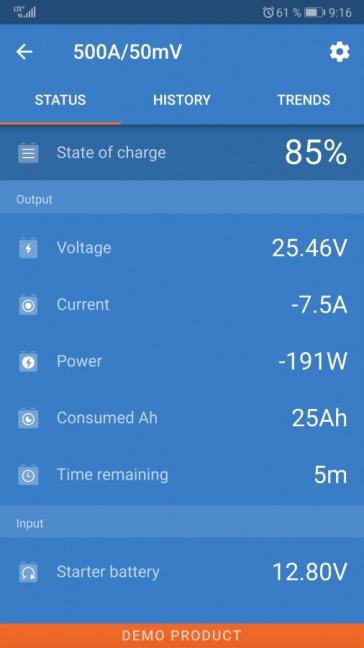 Victron Energy SMARTShunt 500A/50mV, sledovač stavu baterie s Bluetooth